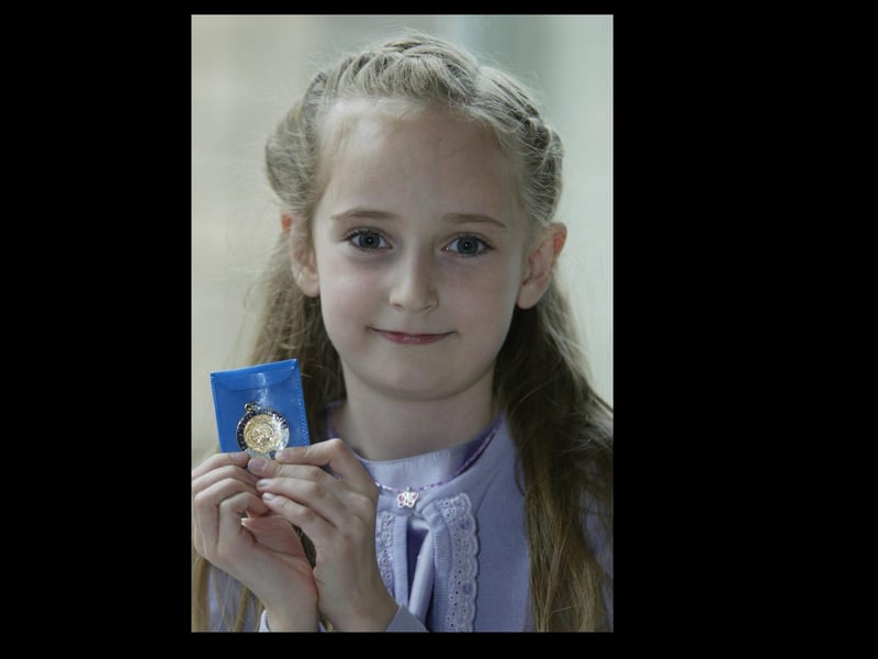 Sorcha Kelly who won the english poem 6 - 7 years. (2504JB65)