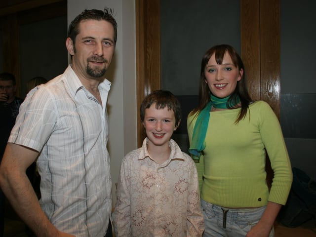 Enjoying a night at the Millennium Forum in April 2005.