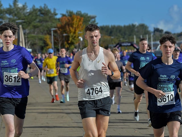 Participants at the annual Foyle Hospice Run/Walk. Photo: George Sweeney