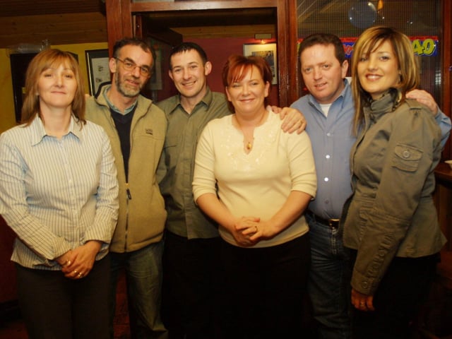 David pictured with family members Sheila, Jonie, Marie, John and Brenda. (2503JM16.):.
