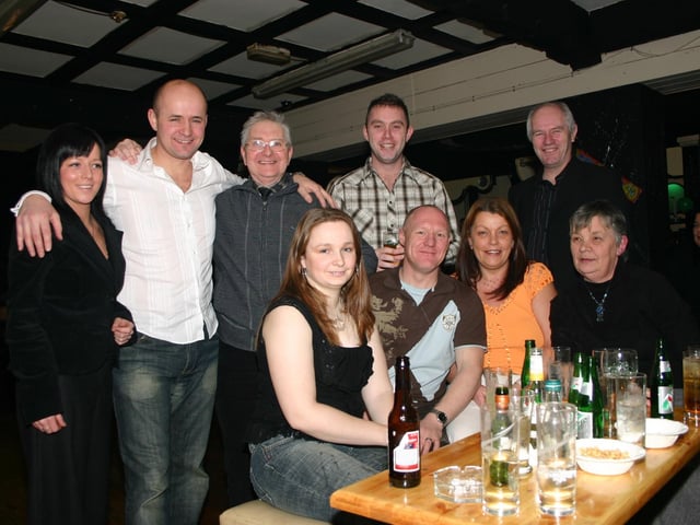 Gary Seymour seated second left on his 40th Birthday in Masons enjoying the party with a group of family and friends. 2232/dd : Parties and celebrations January 2006: G Seymour.