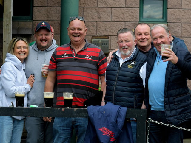Rugby fans at the Ulster v Connacht game at Judges Road. Photo: George sweeney