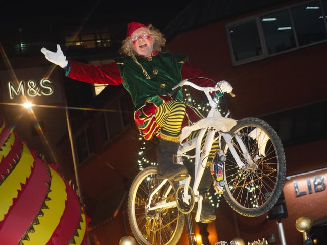 One of the performers.