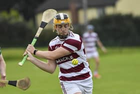 Shéa Cassidy hit 0-12 for Slaughtneil as they held off Kevin Lynch's at Owenbeg on Sunday. Photo: George Sweeney