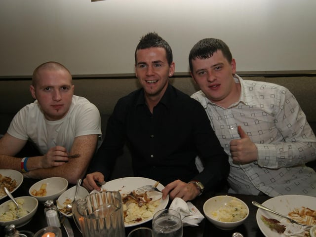 Staff form Youth Project enjoying Christmas Dinner at The Exchange.0002/JML : Christmas and New Year Parties 2006.