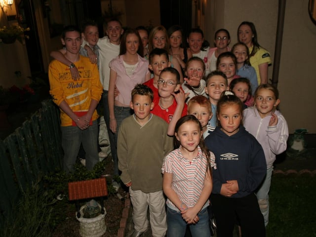 Gerry's big party with family and friends.