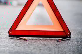 Road accident. Stock photo.