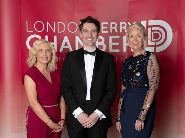 Derry Chamber team, Carolann Doherty, Emile Rainey and Anna Doherty.