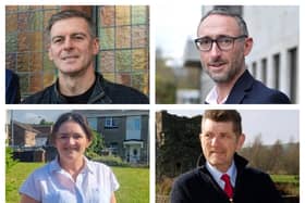 Clockwise from top left: Shaun Harkin, Rory Farrell, Derek Hussey and Aisling Hutton.