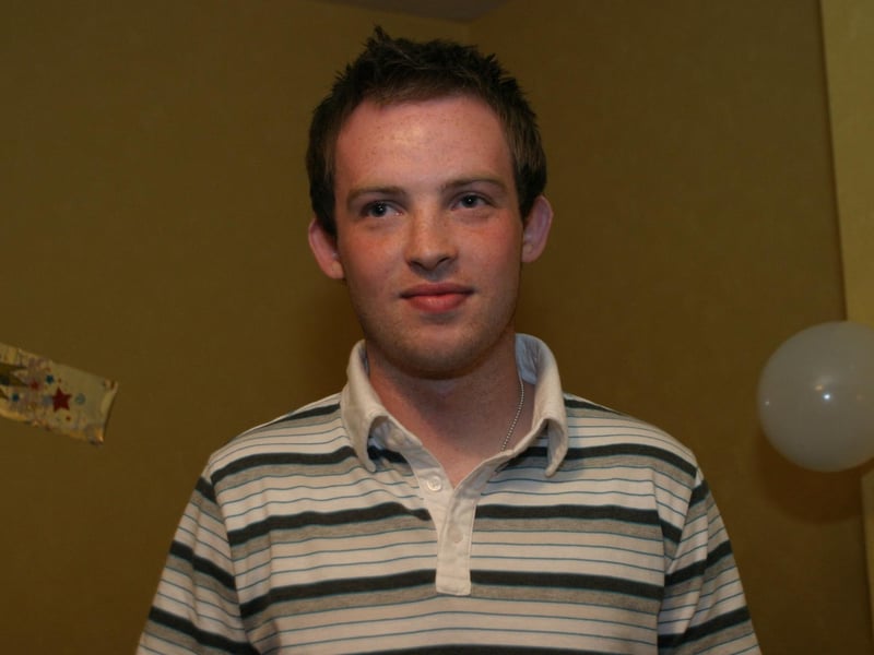 Sean Deery with friends and family.