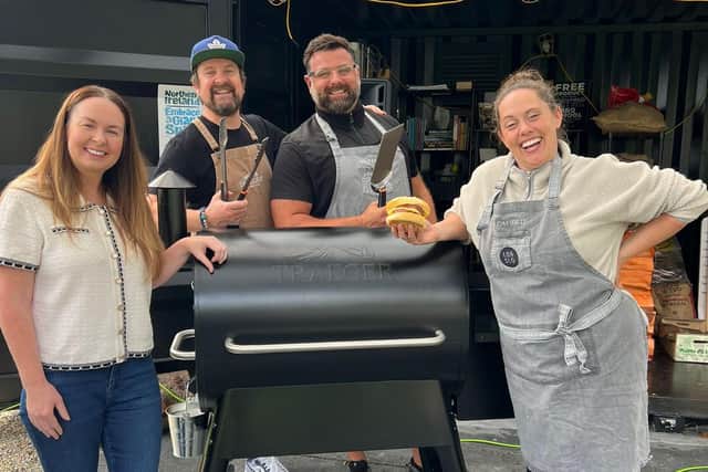 Cullen’s Street Food and Lo & Slo preparing for the 153rd Open Championship:Joanne Cullen, Stewart Fraser, Norman McCorkell and Emily McCorkell.