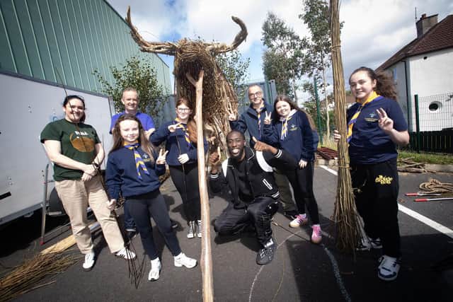 Over the last few weeks, young people from sports clubs, youth groups and community organisations have been taking part in workshops where they have been creating props and artworks for the event including a willow bull structure created by young people and the artist Brendan Farren which will form a centrepiece for the finale.