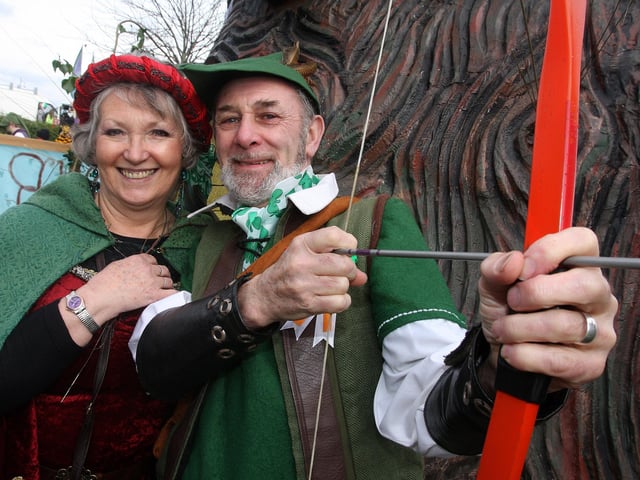 Fran and Cyril Lakin, came all the way form Nottingham, for the St.Patrick’s Day celebrations on Derry.