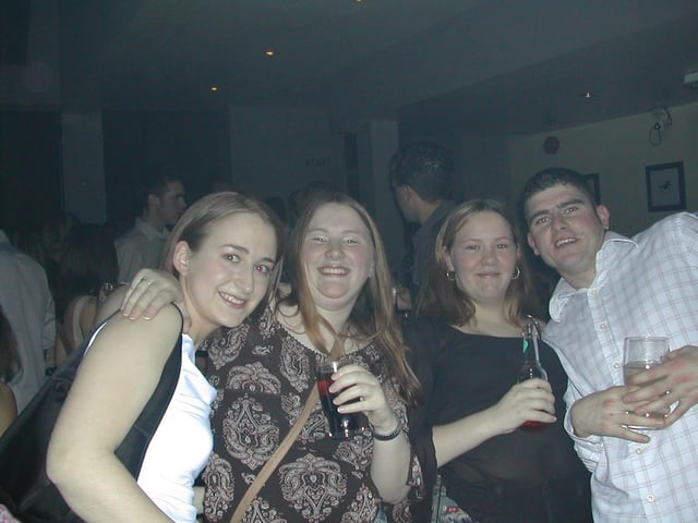 A night out at Sugar nightclub in Derry 2003.