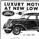 Newspaper advertisements for vehicles in the early 20th Century.