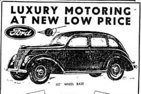 Newspaper advertisements for vehicles in the early 20th Century.