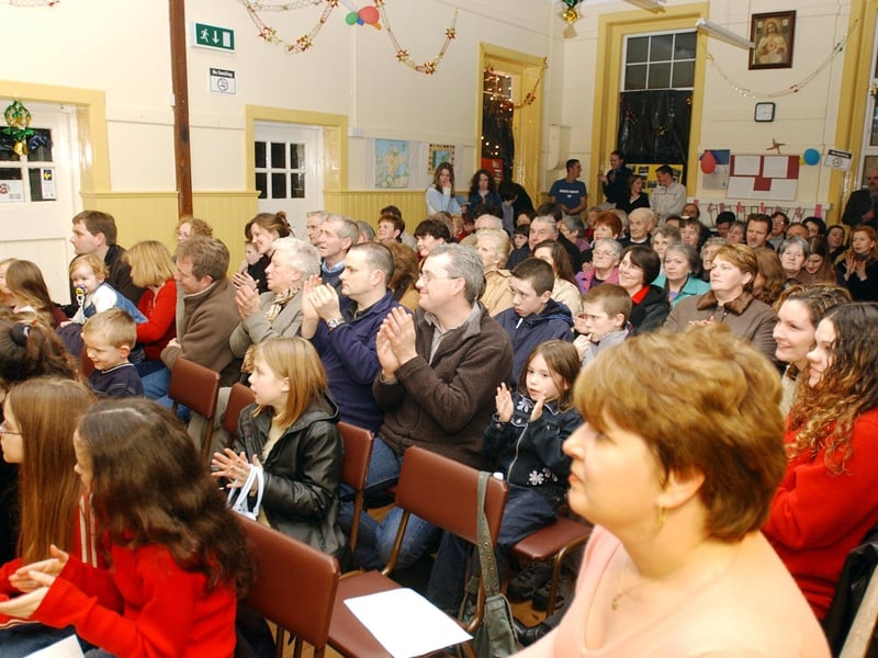 The packed community centre for the Carrowmenagh Christmas Concert. (3112C53)