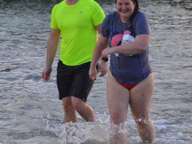 Malin Head Community Christmas Day Swim at Portmor Beach.