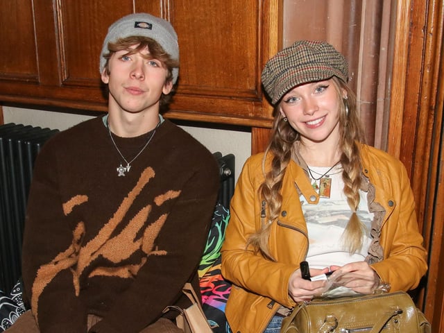 Lennon and Ayla at the Maiden City Mystical Market held in the Guildhall.  (Photo - Deirdre Heaney, nwpresspics)