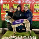 Mallogs Riley pictured with (from left) Kate Anderson, James Campbell and Jason Campbell Jnr.