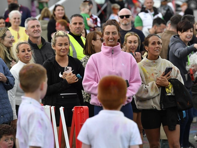 Children’s ‘Colour Dash’ at Na Piarsaigh prior to the club’s Dermot McCrossan Canter the Corrody 5km event, held on Sunday evening last. Photo: George Sweeney