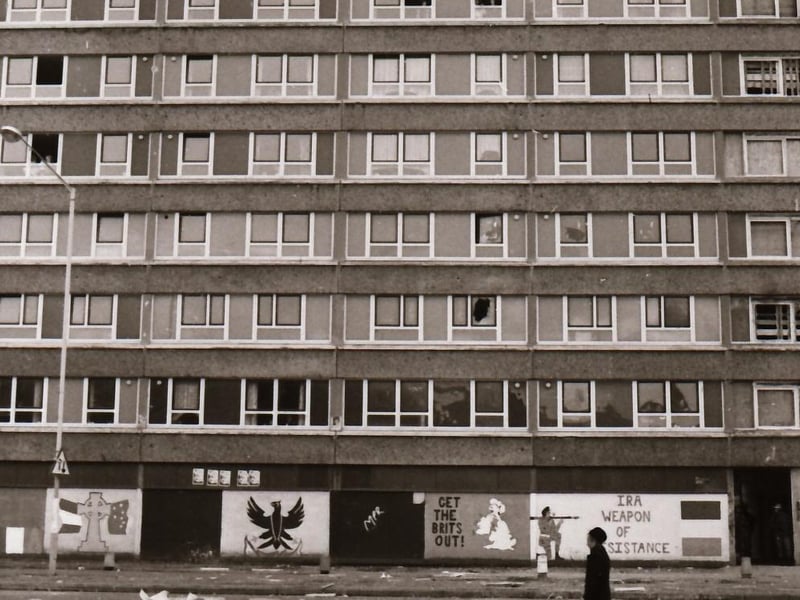 The Rossville Street flats in the Bogside.