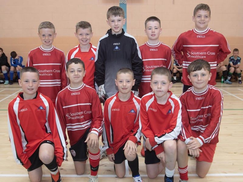The St. Anne's Primary School, winners of this year's Sean O'Kane Perpetual Primary Schools Cup. (Photos: Jim McCafferty Photography)