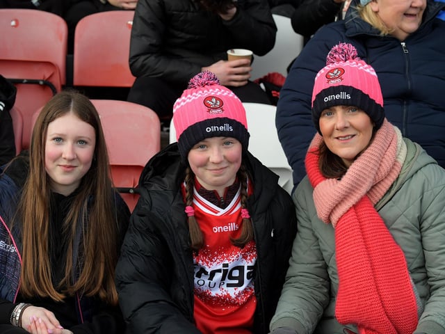 Fans in Celtic Park on Saturday for Derry’s game against Dublin. Photo: George Sweeney