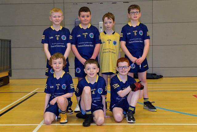 Gaelscoil Eaidain Mhoor took part in the Derry City Boys Indoor Football Championships played in the Foyle Arena. Photo: George Sweeney. DER2306GS  04