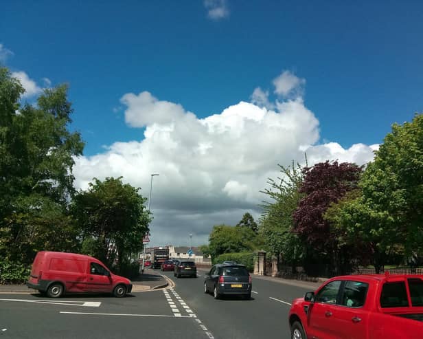The busy Buncrana Road.