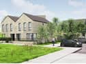 An artist's impression of some of the new homes.