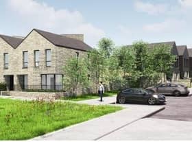 An artist's impression of some of the new homes.