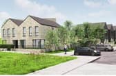 An artist's impression of some of the new homes.
