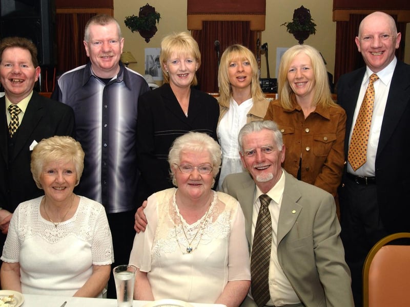 Thelma and Edmund Harkin who celebrated their 50th wedding anniversary In Argyle with their children, George, Anthony, Winnie, Margeret, Donna and Chris and Margo McCracken.