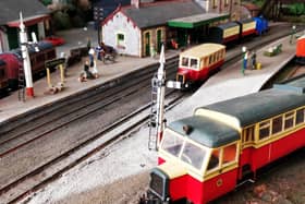 A model replica of one of the former railway stations.