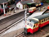 A model replica of one of the former railway stations.