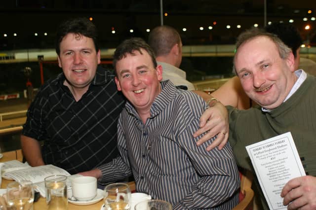 Derry and Donegal people enjoying the Lifford Races in February 2005.