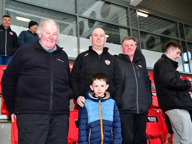 It was a good night for Derry fans who saw four goals scored by their team who moved into second spot.