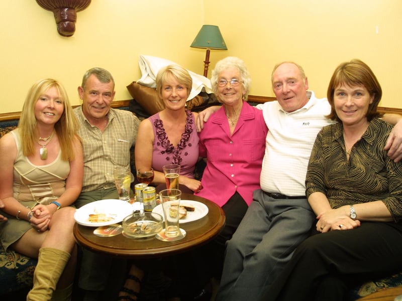 Carole Kelly, Hugo Doherty, Jean Doherty, Dolly Breslin, Charlie Grant and May Brinkley.