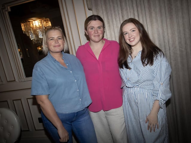 Dawn Bradley (Your Journey, Your Way), Emma Moore and Carla Fulton pictured at Thursday's premier screening of 'Witches' by filmmaker Elizabeth Shankey at the Rafters Suite at the Ebrington Hotel. (Photos: Jim McCafferty Photography) : .