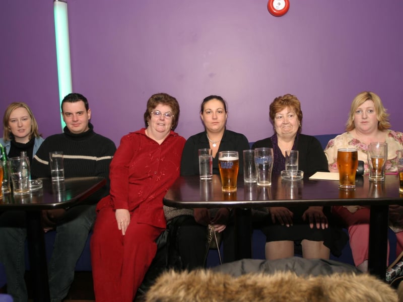 Mia McDaid Noel McDaid, Birthday Girl Marie, Bernadette Doherty, Susie McDaid and Gearldine McDaid:Derry parties from November 2003