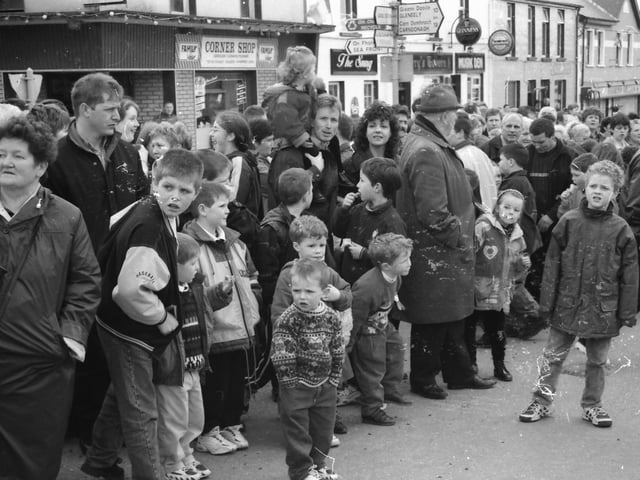The St. Patrick's Day parade in Moville in 1998.
