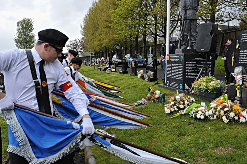 The IRSP held their annual Easter Commemoration at the IRSM Monument in the City Cemetery on Saturday.  Photo: George Sweeney