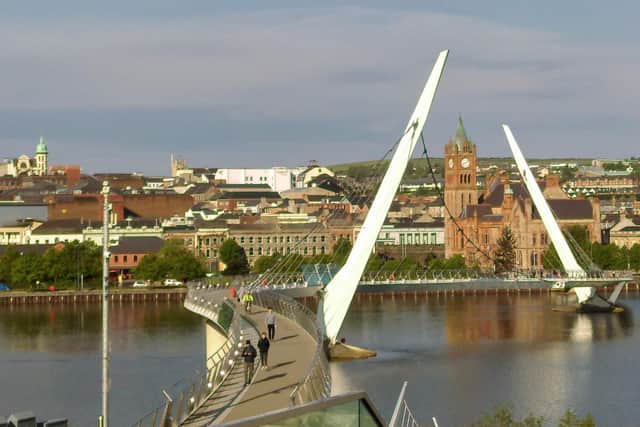 The Peace Bridge in Derry.