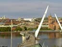The Peace Bridge in Derry.