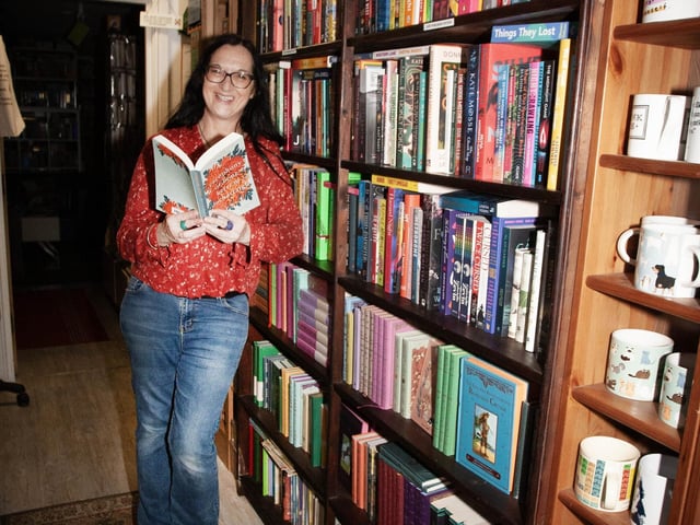 Jenni Doherty pictured in her book store at Gt. James Street, Derry.