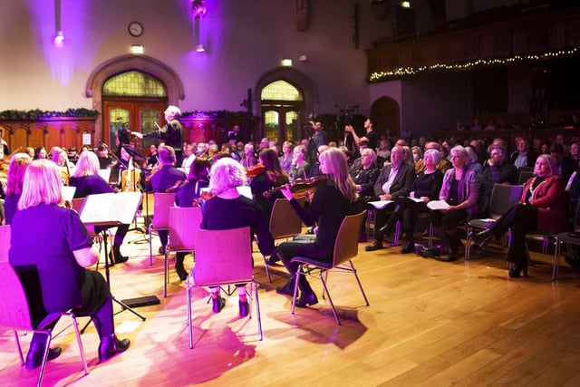 Sunday’s Irish Doctors Choir and Orchestra North-West performance in the Guildhall, Derry.