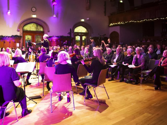 Sunday’s Irish Doctors Choir and Orchestra North-West performance in the Guildhall, Derry.