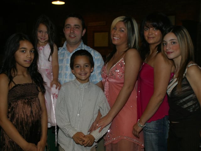 Dearbhla Lyttle with friends and family for her birthday.