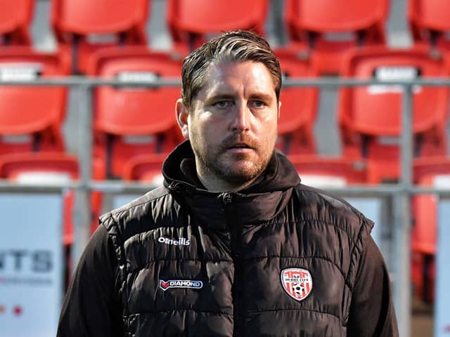 Ruaidhrí Higgins, Derry City manager. Photograph: George Sweeney